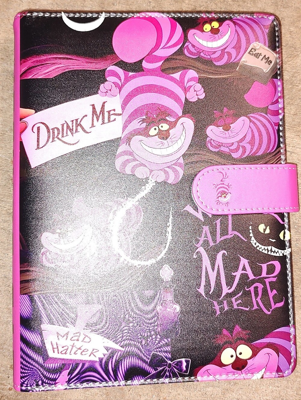New! A5 Cheshire Cat Soft Cover Binder Notebook With Paper